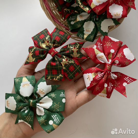 Бантики новогодние