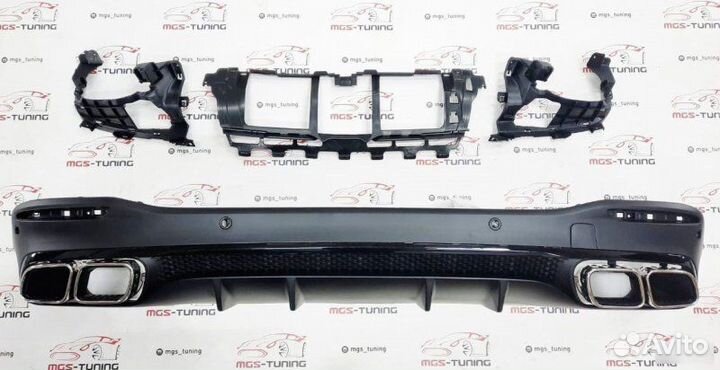 Диффузор с Chrome насадками 63 на GLE-Class V167