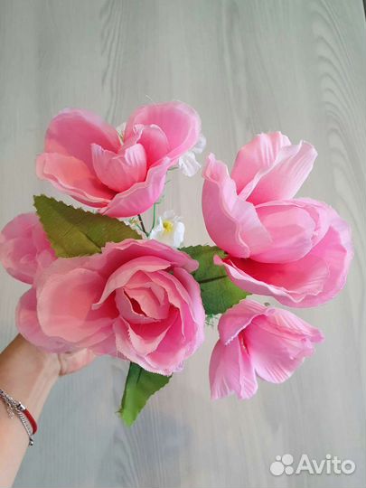 Искусственные цветы розы