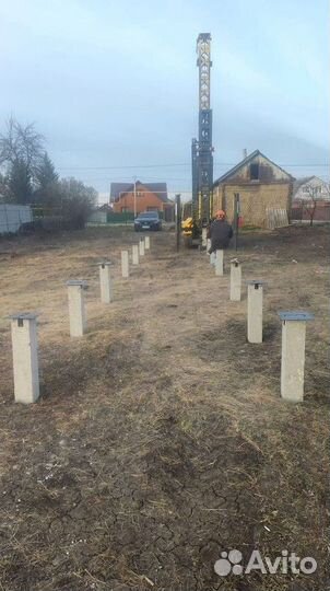 Забивные сваи для фундамента