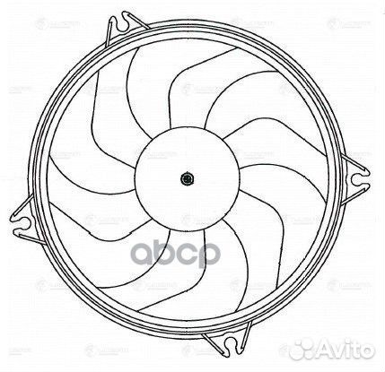 Вентилятор радиатора citroen berlingo/peugeot