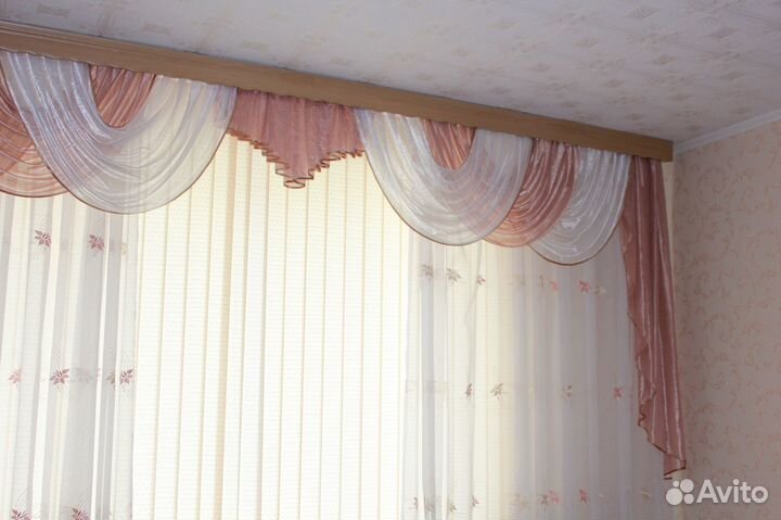 Ламбрекен 3,6м и багет для карниза