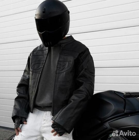 Кожаный Бомбер Vintage Balenciaga Opium type y2k