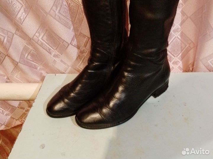Сапоги - ботфорты. Нат. Кожа. 37 р
