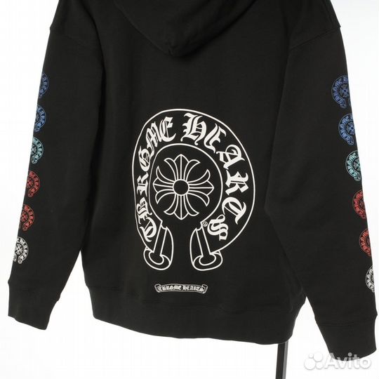 Зип худи chrome hearts черная