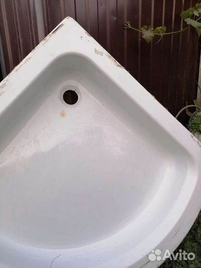 Ванна поддон для душа акриловый угловой бу