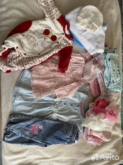 Детские вещи пакетом на девочку 74-116