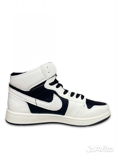 Кроссовки nike air jordan бело-черные