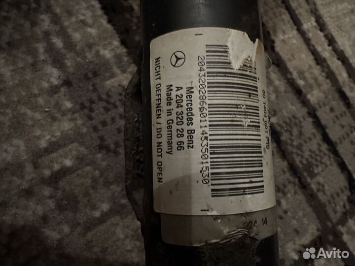 Передние амортизаторы MB w204