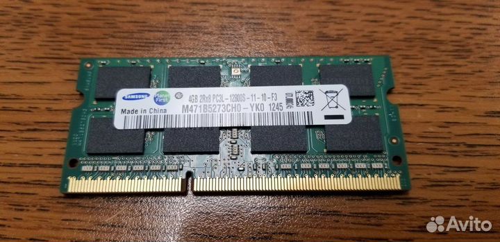 В ноутбук DDR3 4GB Samsung 4гб ддр3 DDR3L PC3 PC3L