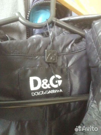 Плащ чёрный дизайнерский D&G р48