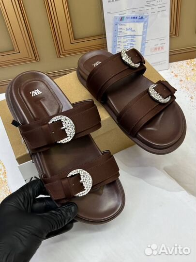 Сандалии Шлепки Zara женские Размер 36-40