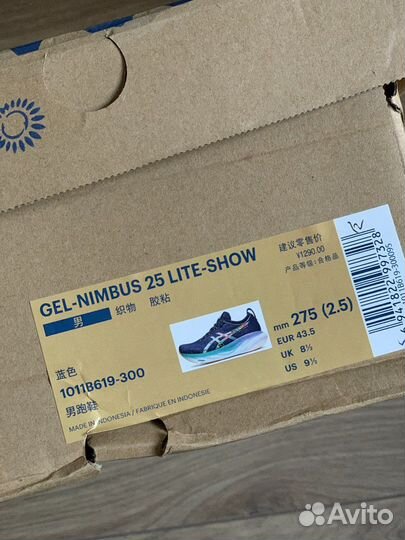 Кроссовки Asics Gel-Nimbus 25 размер EU43,5 US9,5