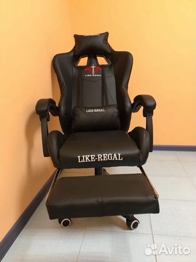 Компьютерное игровое кресло геймерское с массажем