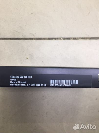 SSD Samsung 870 evo 500gb MZ-77E500BW