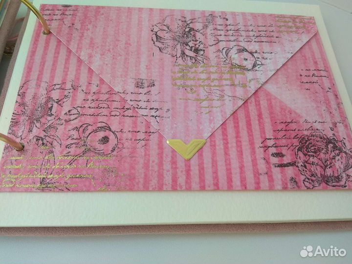 Фотоальбом на кольцах ручной работы