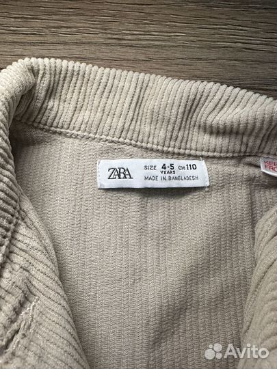 Рубашка детская zara 110