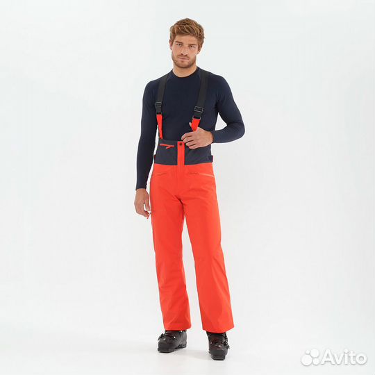 Брюки Лыжные Salomon Brilliant Suspenders M Red