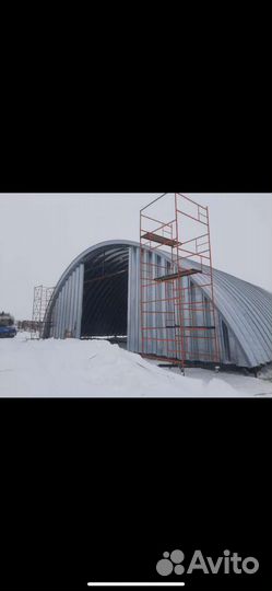 Изготовления Ангары наместа с нашими материала