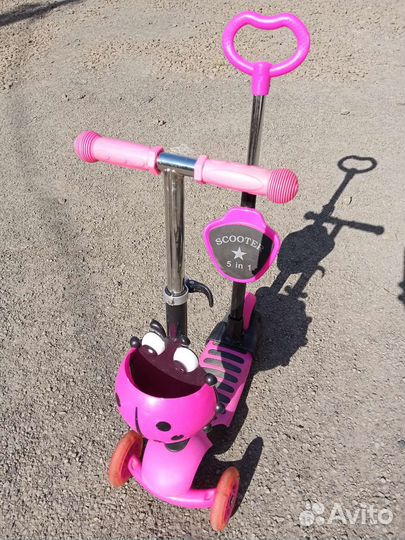 Самокат детский трехколесный бу