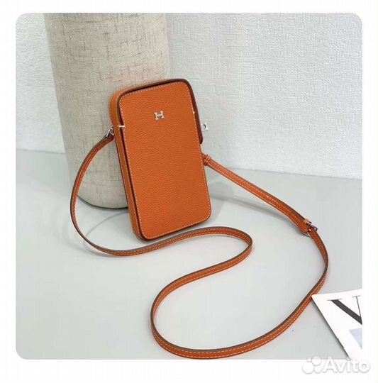 Сумка чехол для телефона hermes