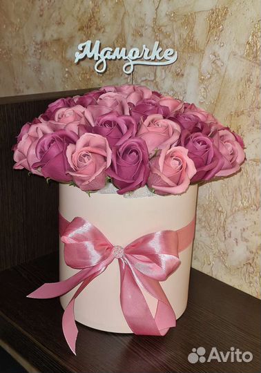 Розы из мыла