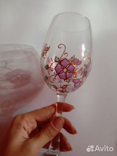 Бокалы ручная роспись 2 шт