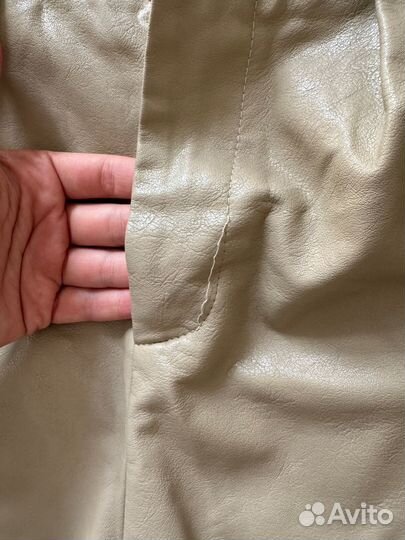 Шорты женские кожаные