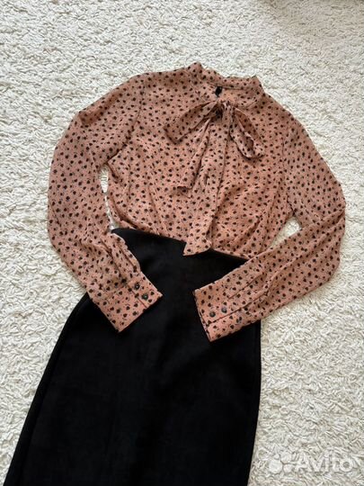 Юбка с блузкой XS (цена за комплект)