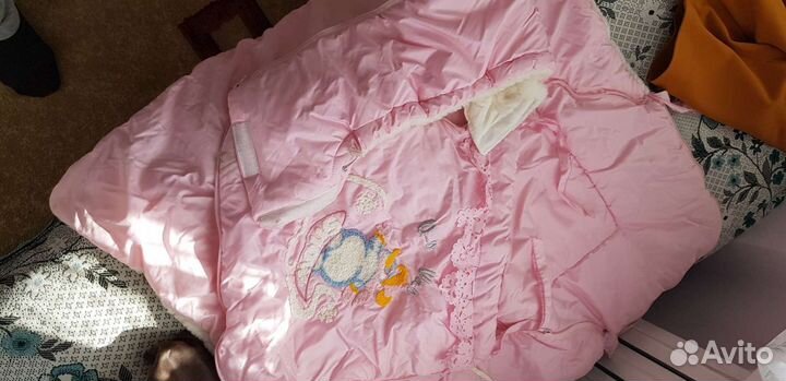 Конверт на выписку для девочки зима