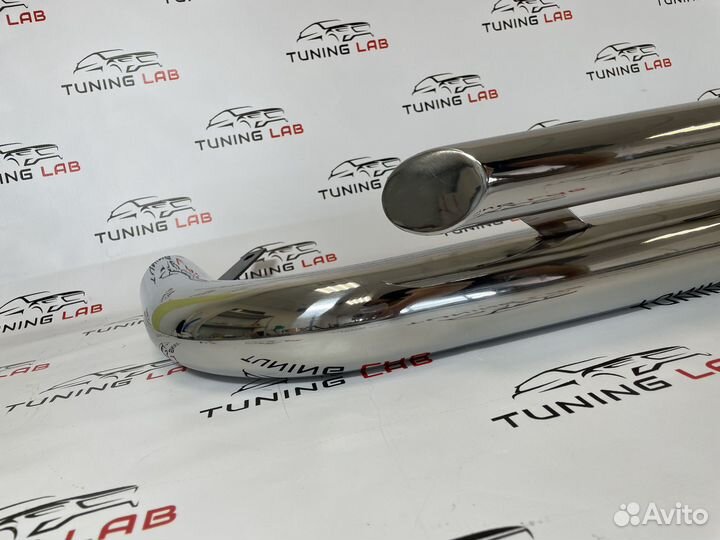 Prado 150 Уголки защитные заднего бампера