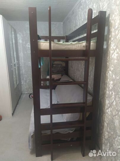 Двухъярусная кровать с диваном бу