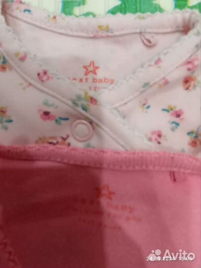 Вещи пакетом для девочки 56-62 Next