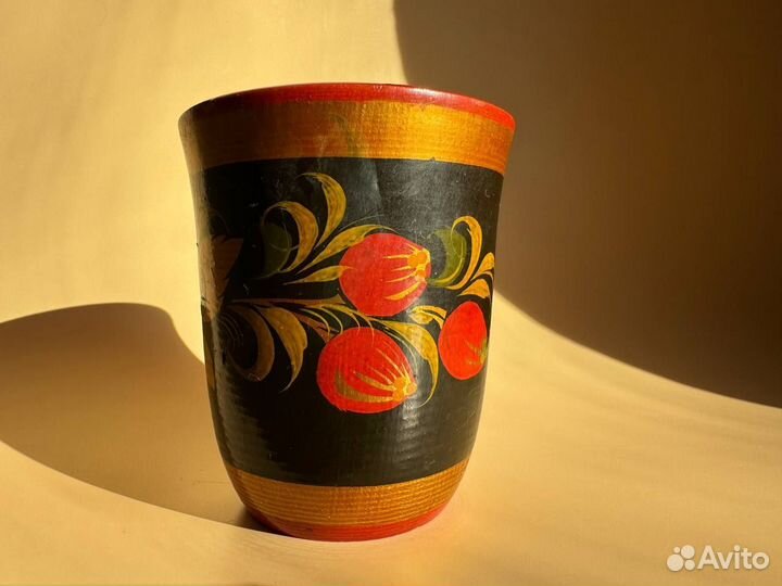 Стакан хохлома карандашница