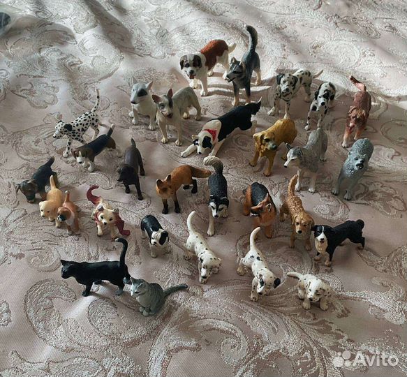 Собаки, кошки и волки Schleich, papo, collecta