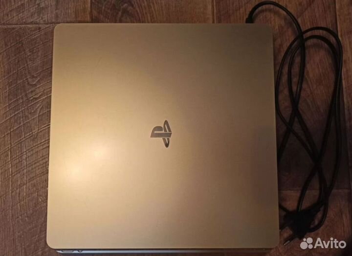Playstation 4 slim gold edition +10 дисков