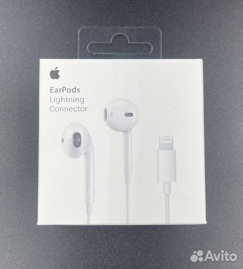 Наушники apple earpods lightning новые проводные