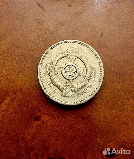 Монета один фунт