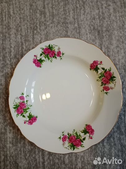 Тарелки 5 шт. фарфор ms china japan розы