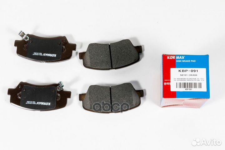 Колодки тормозные, передние (с антискрипной