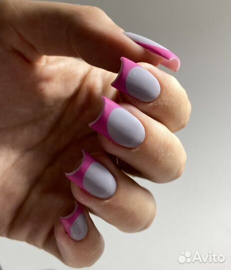 Маникюр наращивание ногтей