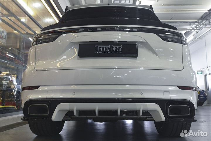 Спойлер techart на порше кайен
