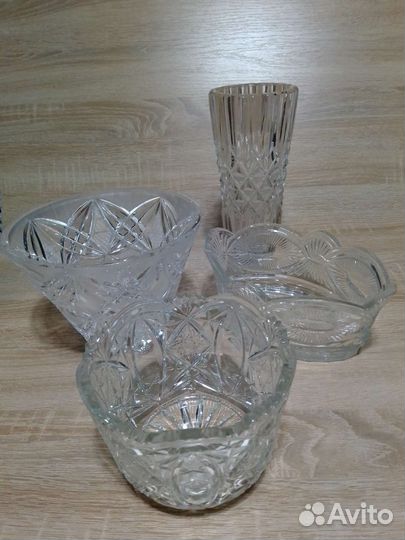 Вазы хрустальные времён СССР