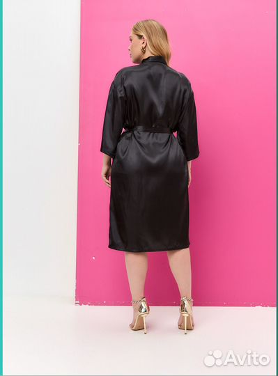 Шелковый женский халат