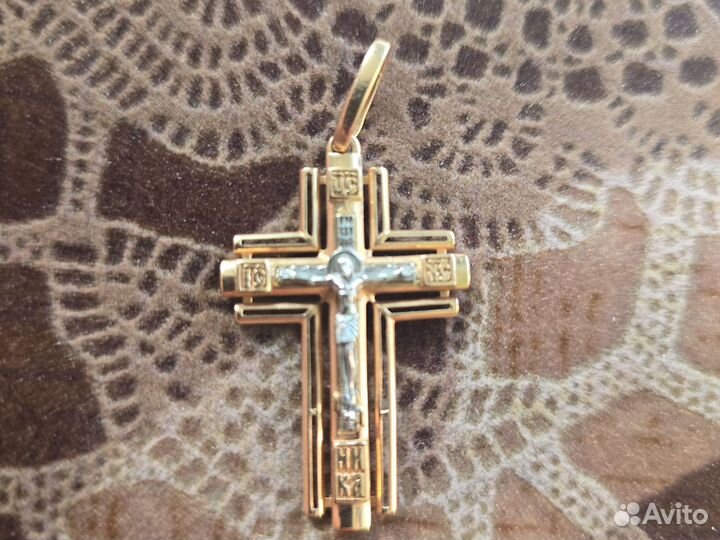 Цепь золотая мужская якорная