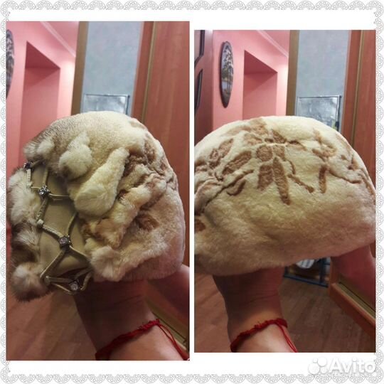 Шапка женская зимняя норка оригинальная