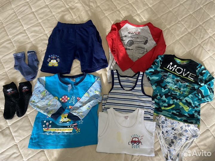 Одежда пакетом на мальчика 98 104