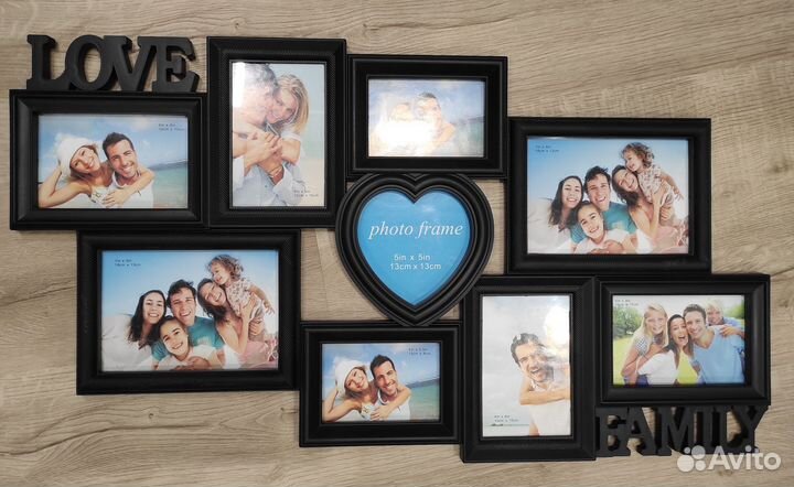 Большая фоторамка на 9 фотографий