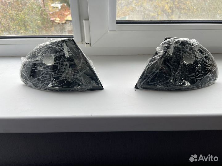 Поворотники треугольники бмв е46 черные