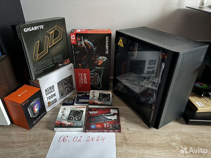 Игровой компьютер новый Ryzen 7600 RX7700xt DDR5